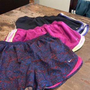 3 pair Nike running shorts